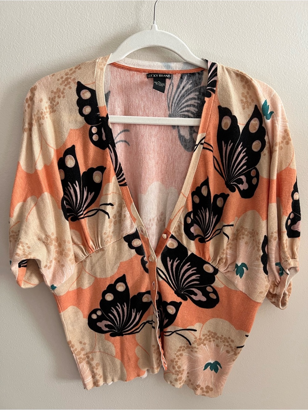 Vintage 2000’s Button-front butterfly top
